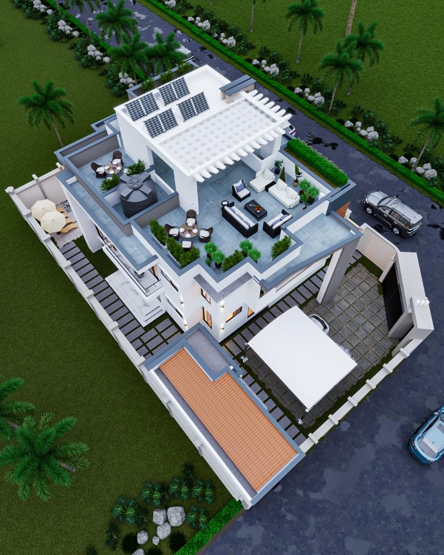 Aerial Villa Development